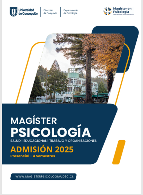 Brochure magíster en Psicología 2025